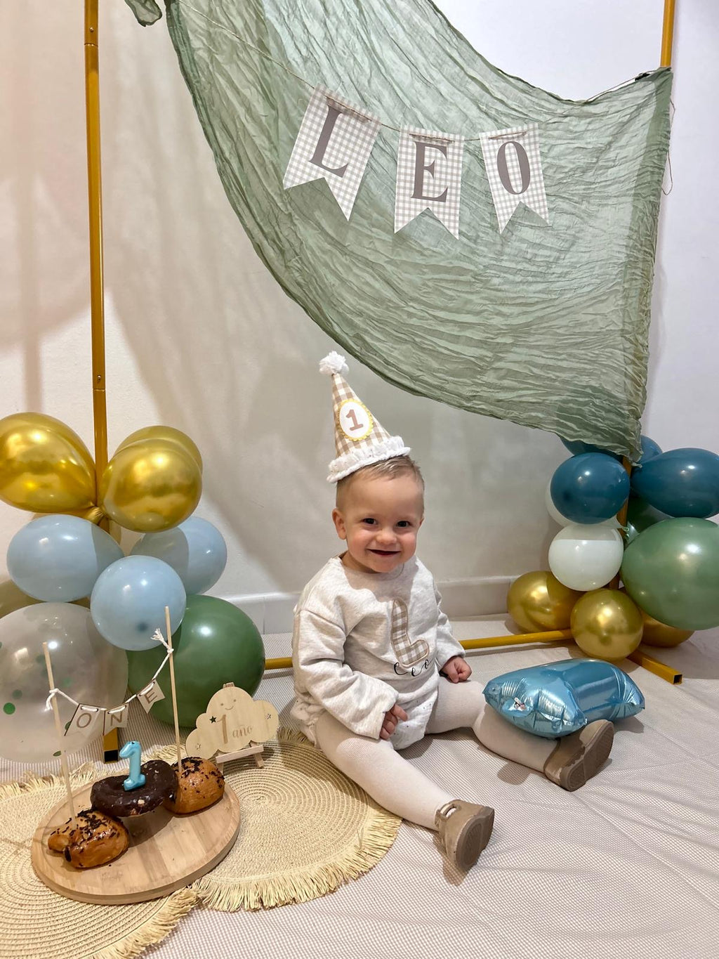 Corona cumple reversible personalizada