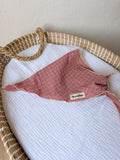 Pañuelo de cabeza Vichy rosa palo