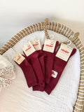 Calcetines altos Condor rojo oscuro