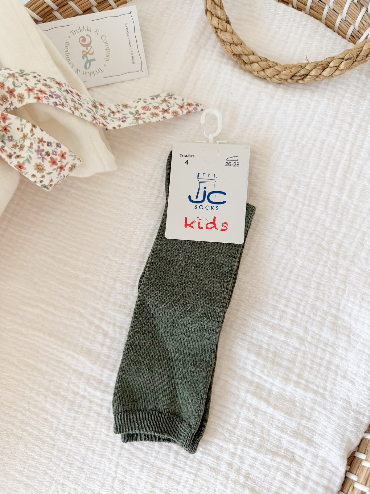 Calcetines altos JC kids verde oscuro