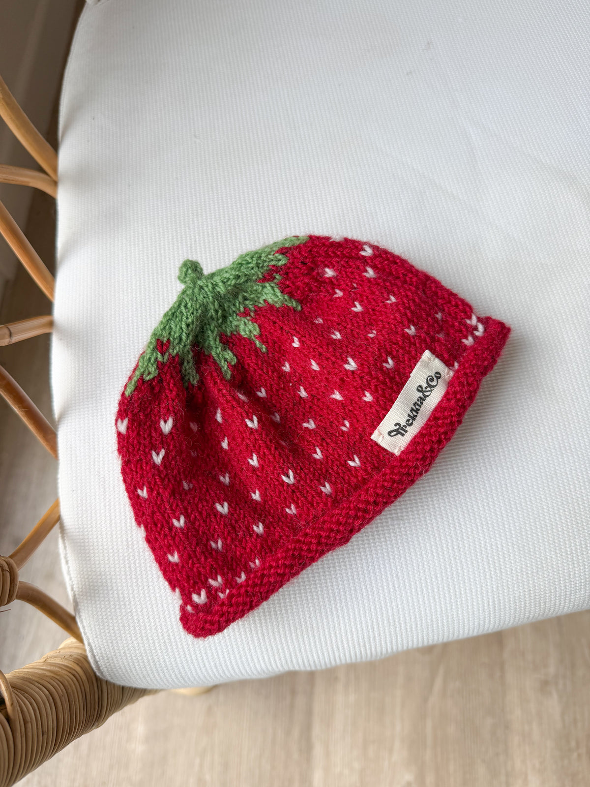 Gorro ‘jordgubbe’ talla 0-3 meses