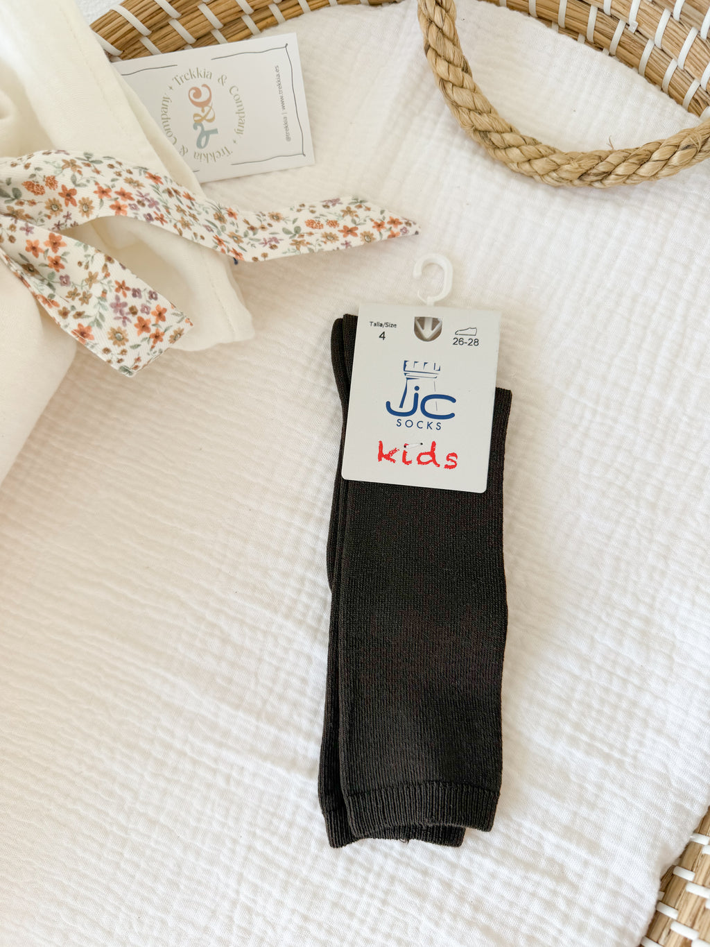 Calcetines altos JC kids marrón oscuro