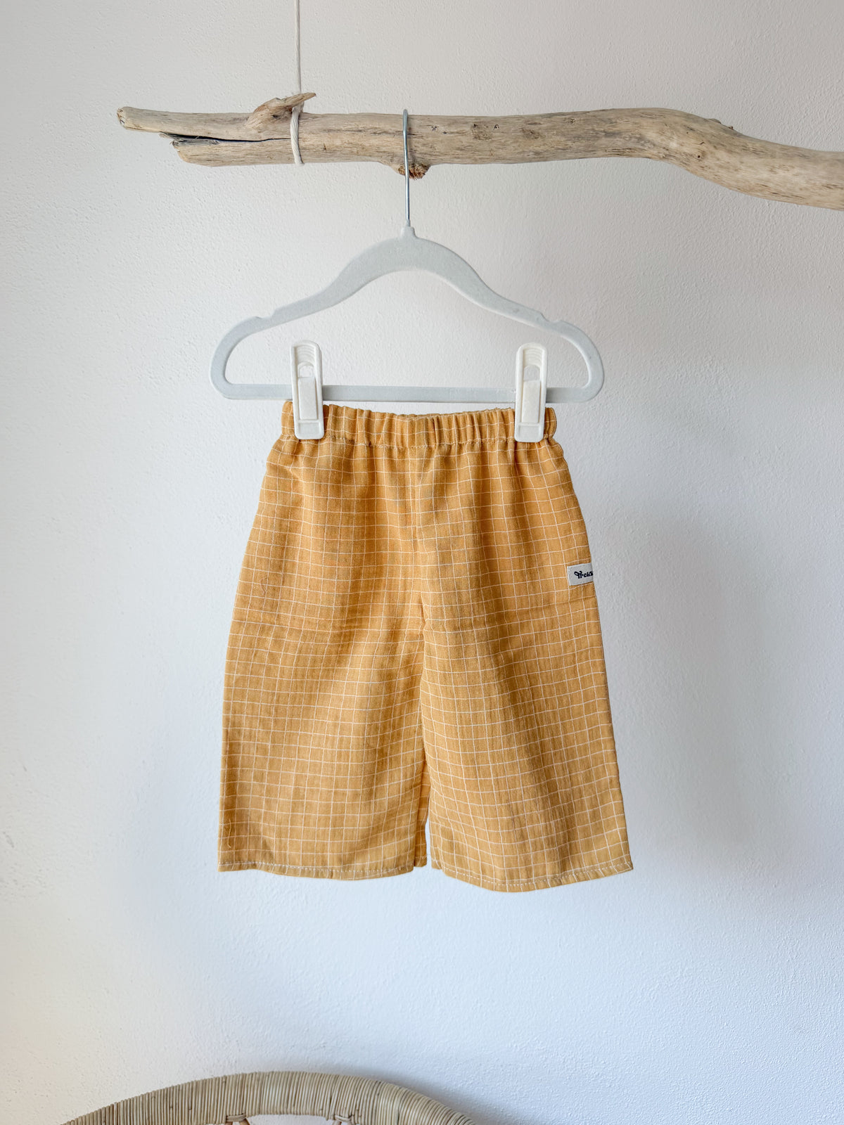 Pantalón Maison Vichy ocre