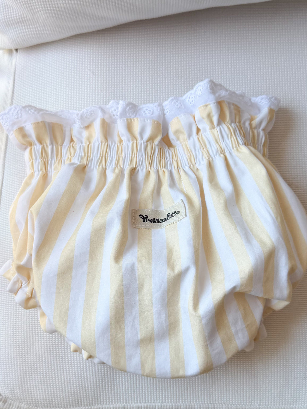 Cubrepañal Rayas Mediterranean Amarillo Miel