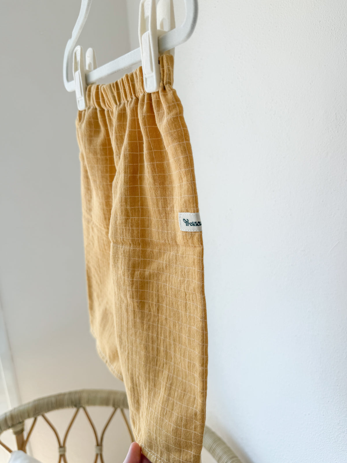 Pantalón Maison Vichy ocre