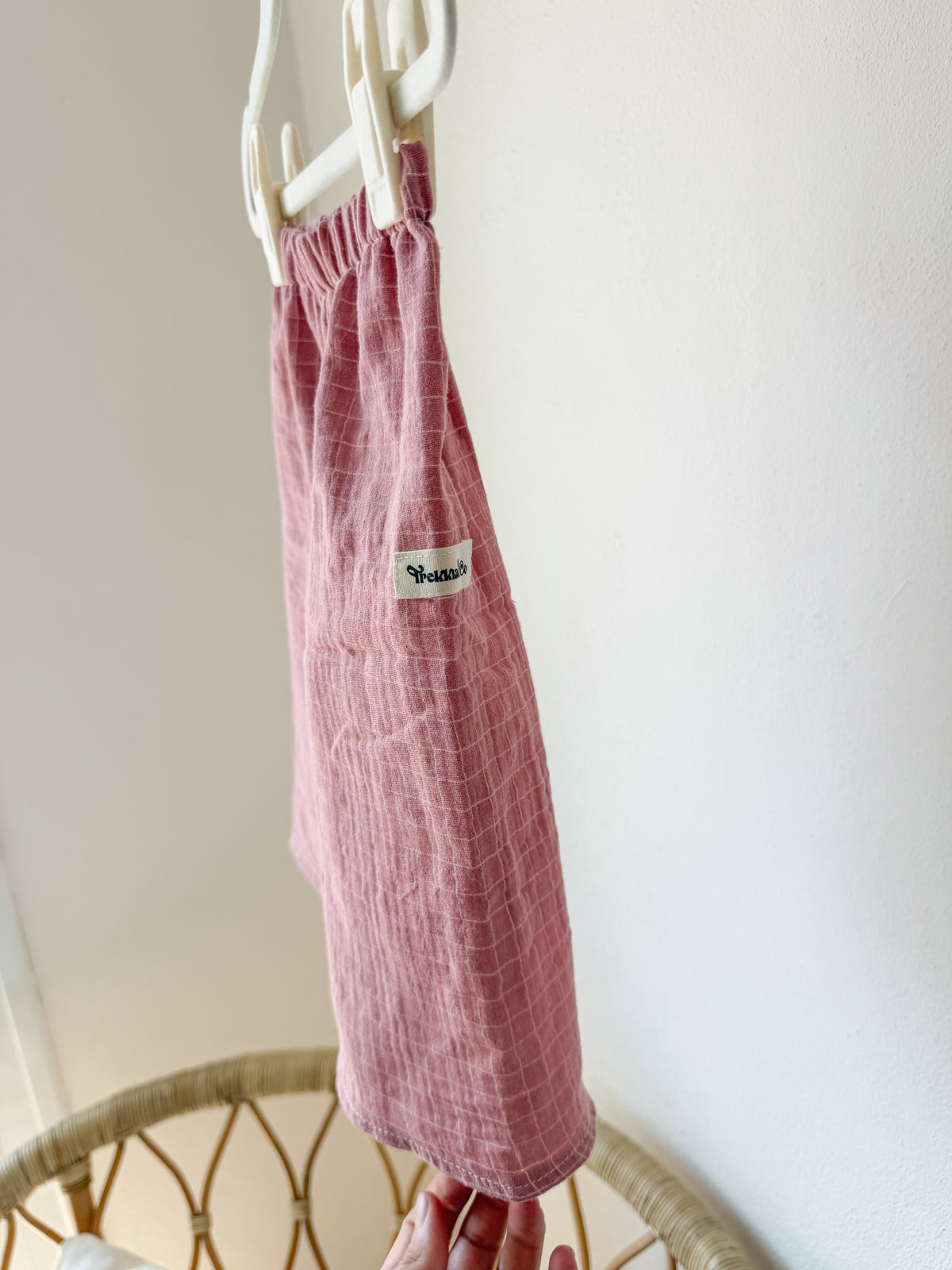 Pantalón Maison Vichy rosa palo