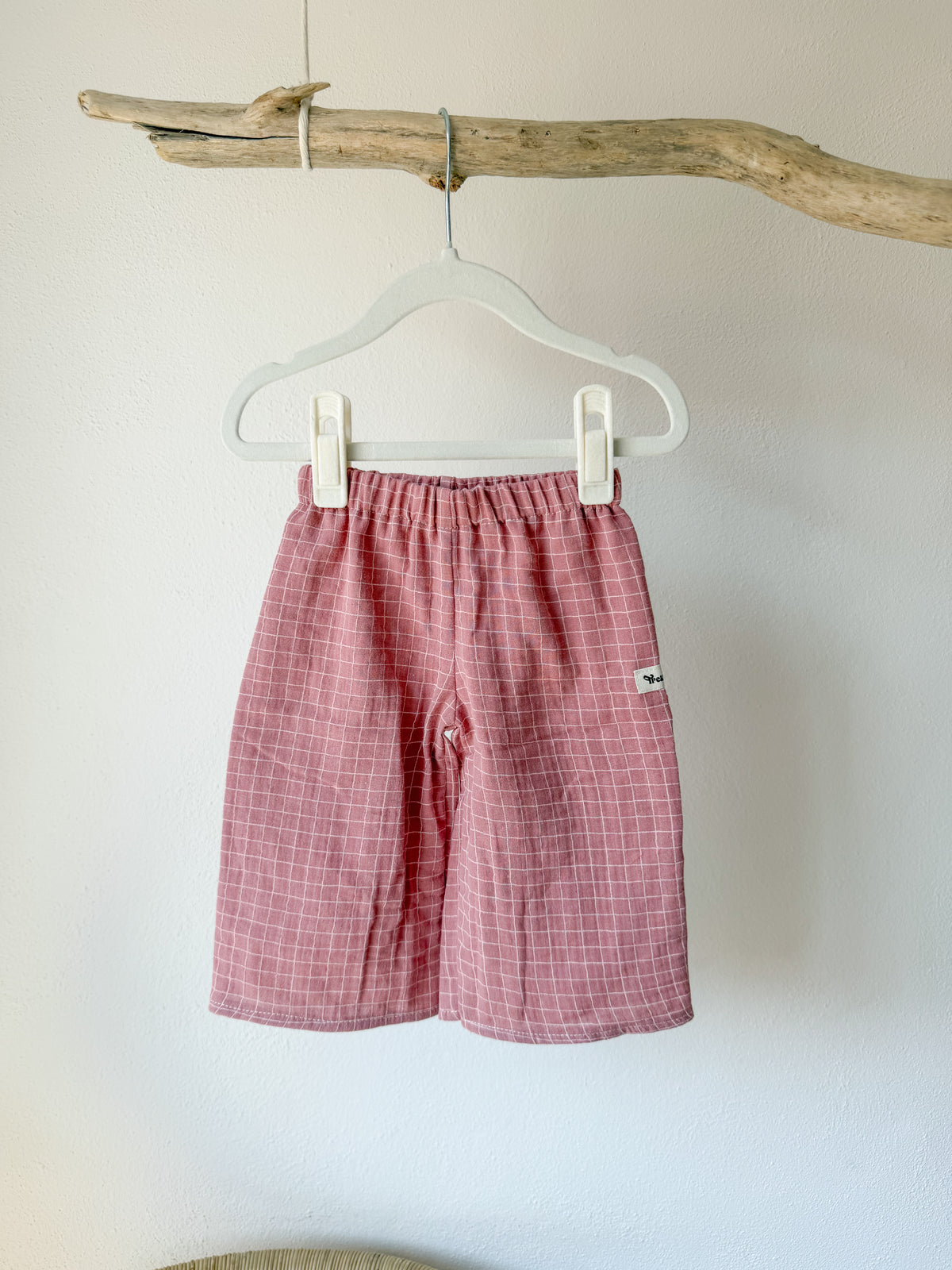 Pantalón Maison Vichy rosa palo