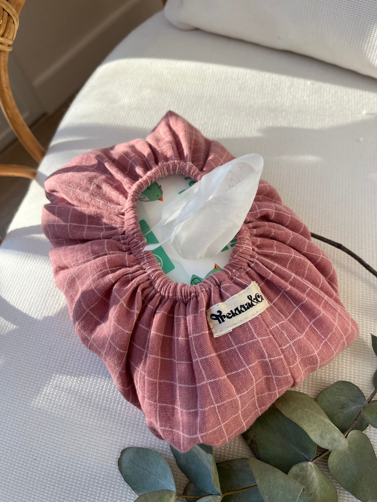 Funda toallitas vichy rosa palo
