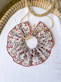 Cuello quita y pon Liberty rojo oscuro
