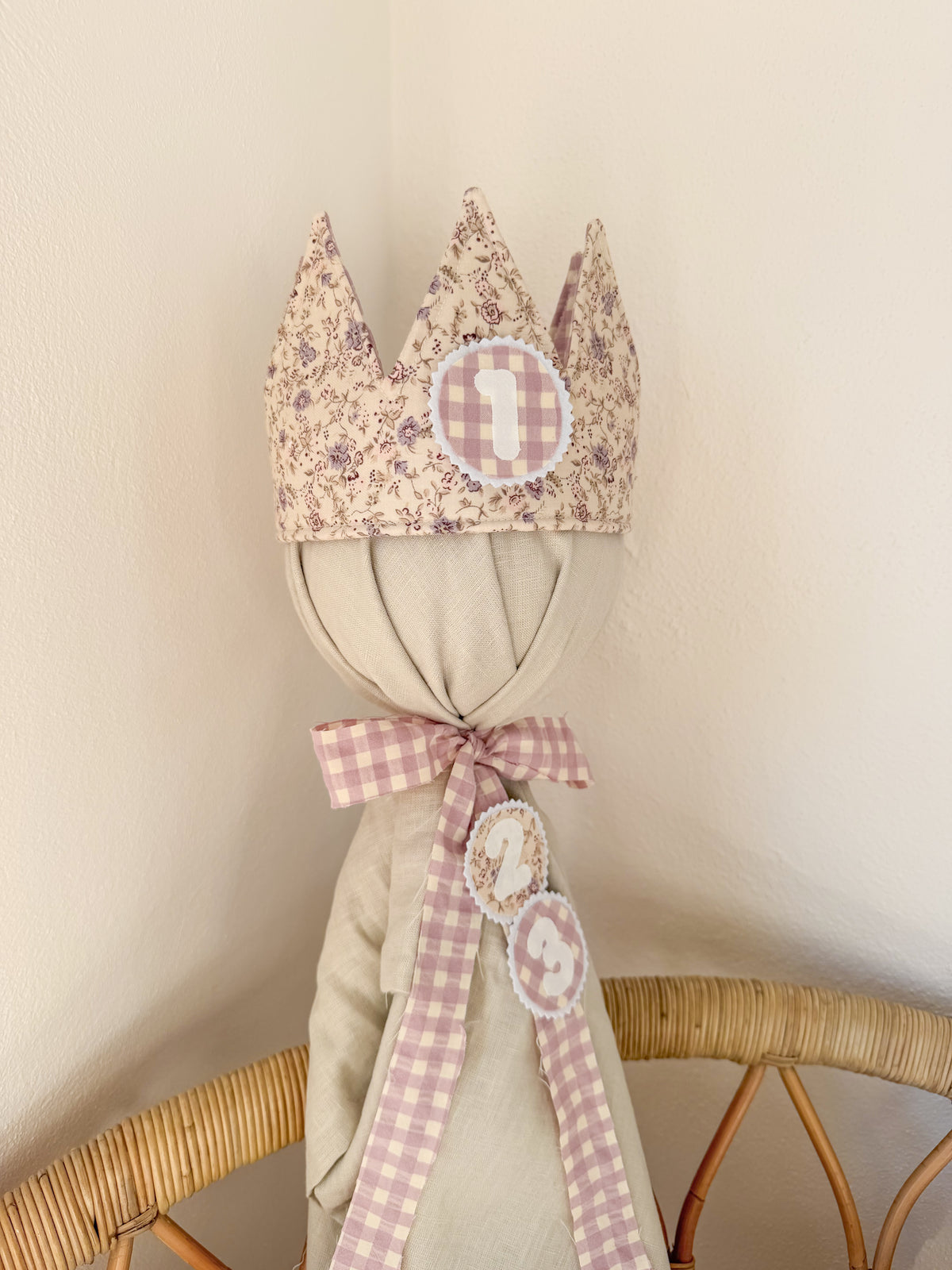 Corona cumple reversible personalizada