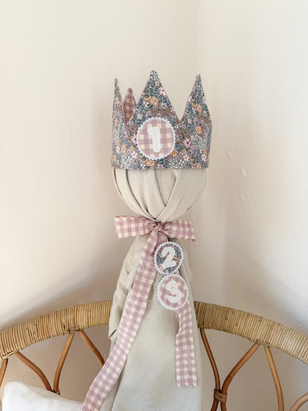 Corona cumple reversible personalizada