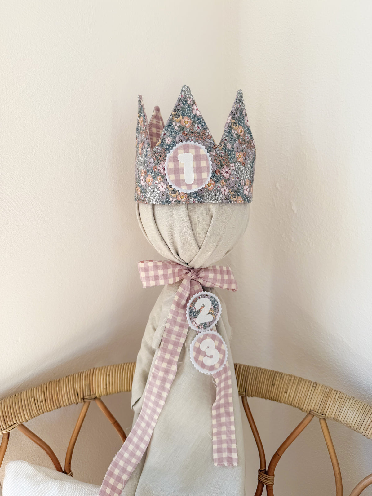 Corona cumple reversible personalizada