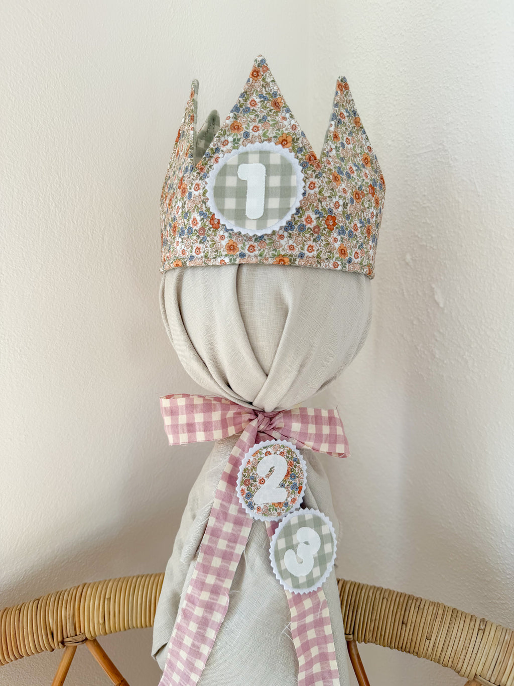 Corona cumple reversible personalizada