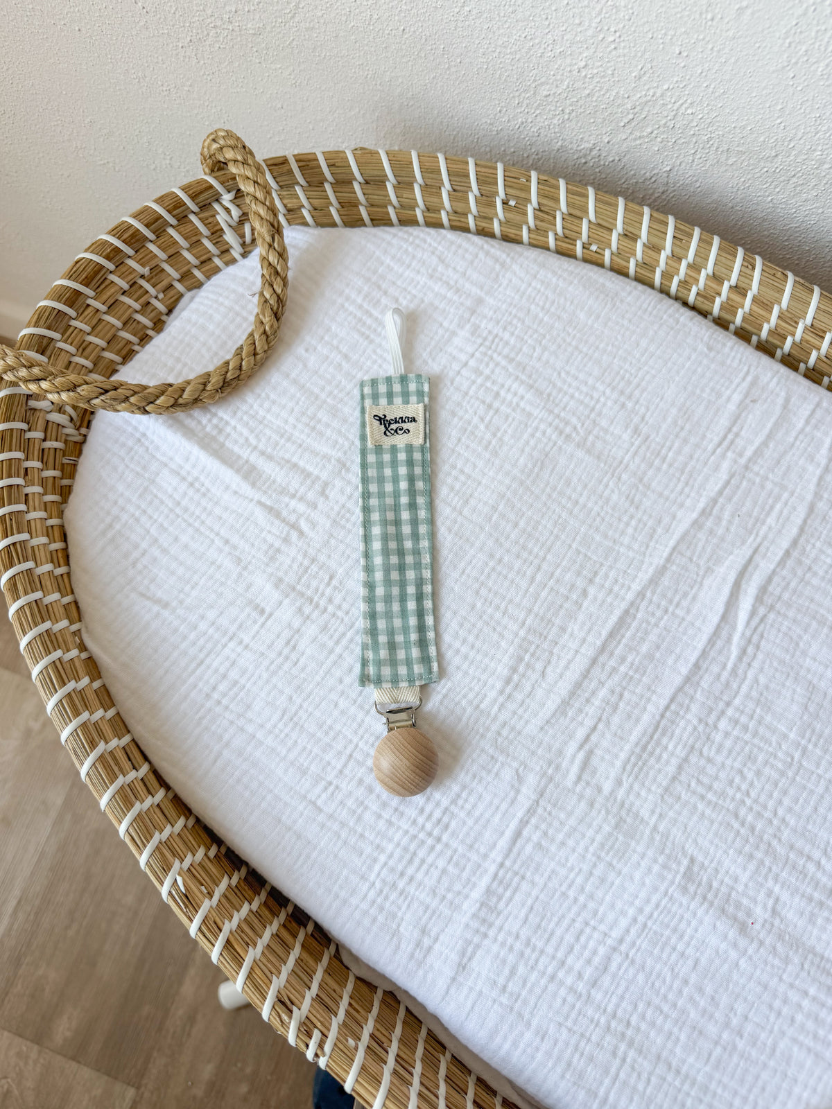 Chupetero Vichy verde mini