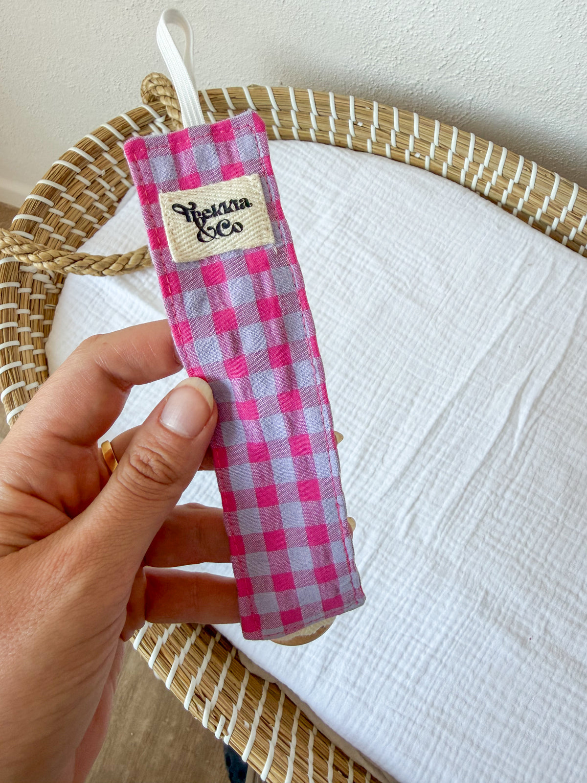 Chupetero Vichy Fucsia